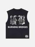 Burning Bridge$ Sleeveless shirt